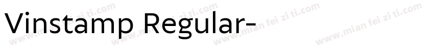 Vinstamp Regular字体转换